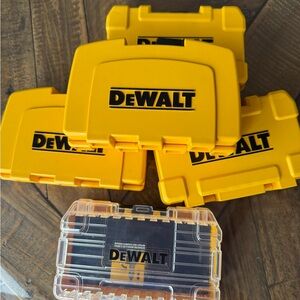 DeWalt Yellow Empty Bit Storage Cases (4)